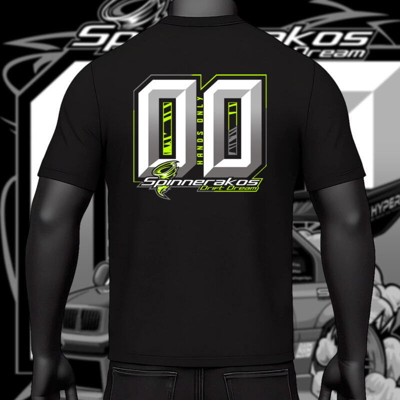 Spinnerakos Drift Dream – #00 Official Team T-Shirt Black