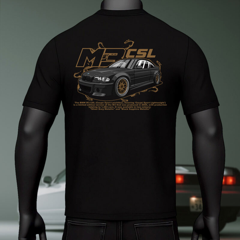 BMW M3 CSL Hyper Design T-Shirt – Black Edition