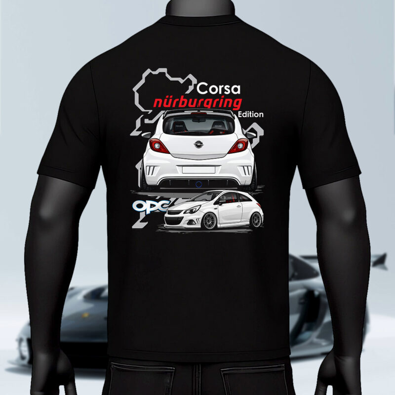 Opel Corsa Nürburgring Edition OPC Hyper Design T-Shirt – Black Edition