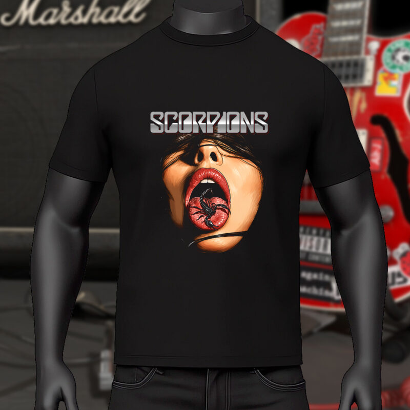 Scorpions T-Shirt – Scorpion Tongue Artwork | Hyper Design