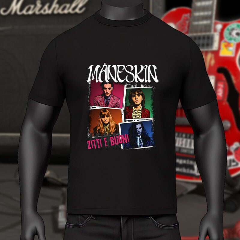 Måneskin T-Shirt – Zitti e Buoni Artwork | Hyper Design